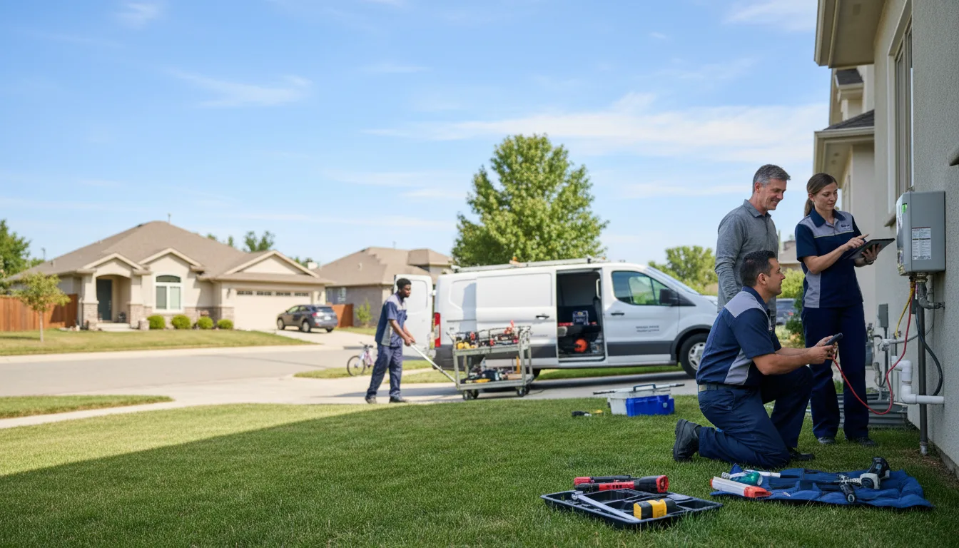 Tankless water heater service in Lucas, IA